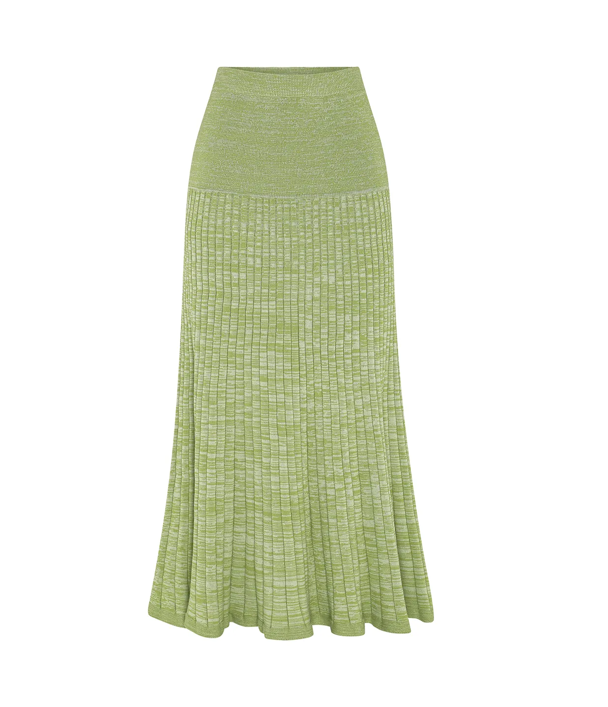 Amber Maxi Skirt in Pesto