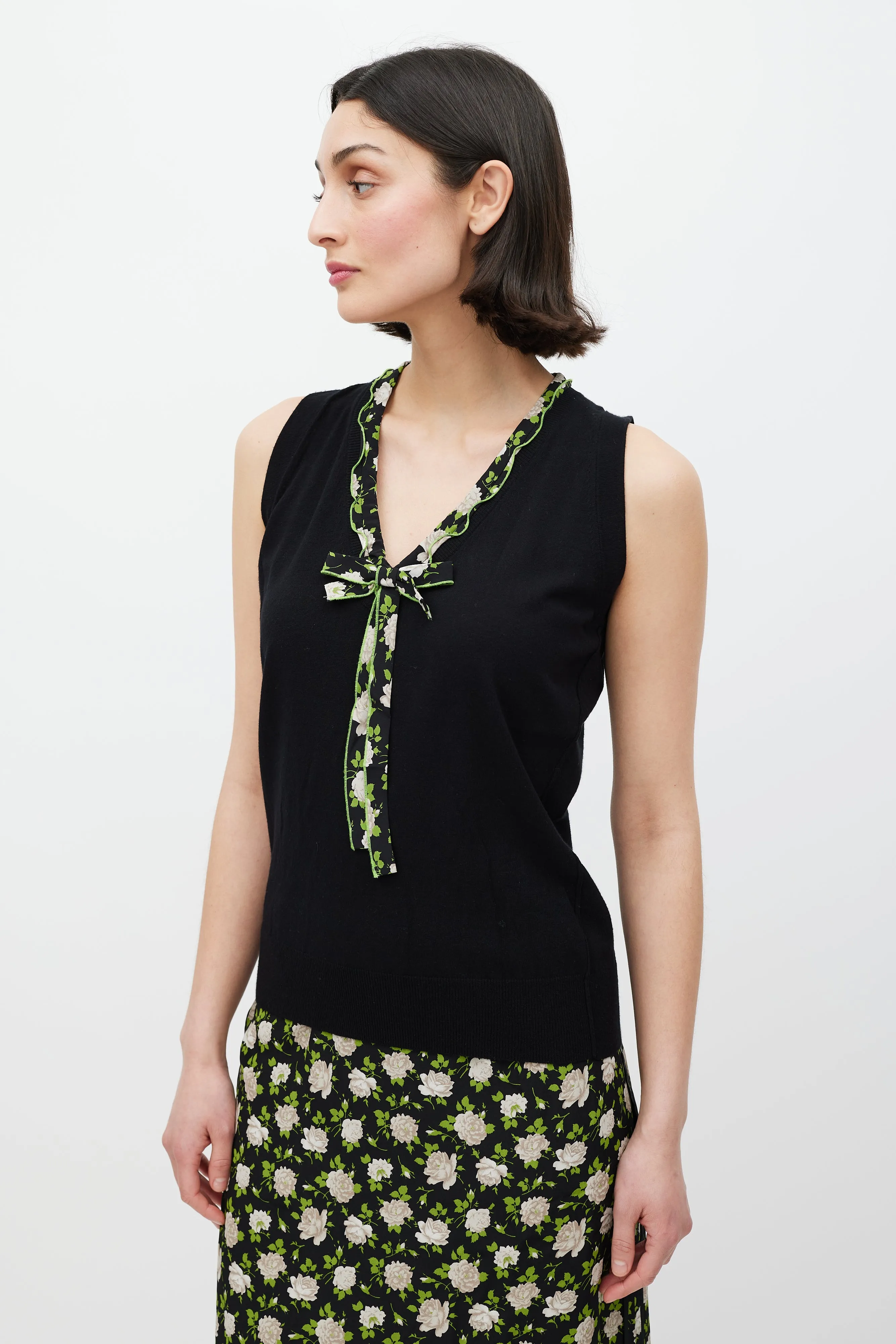 Black & Multicolour Floral Co-Ord Set