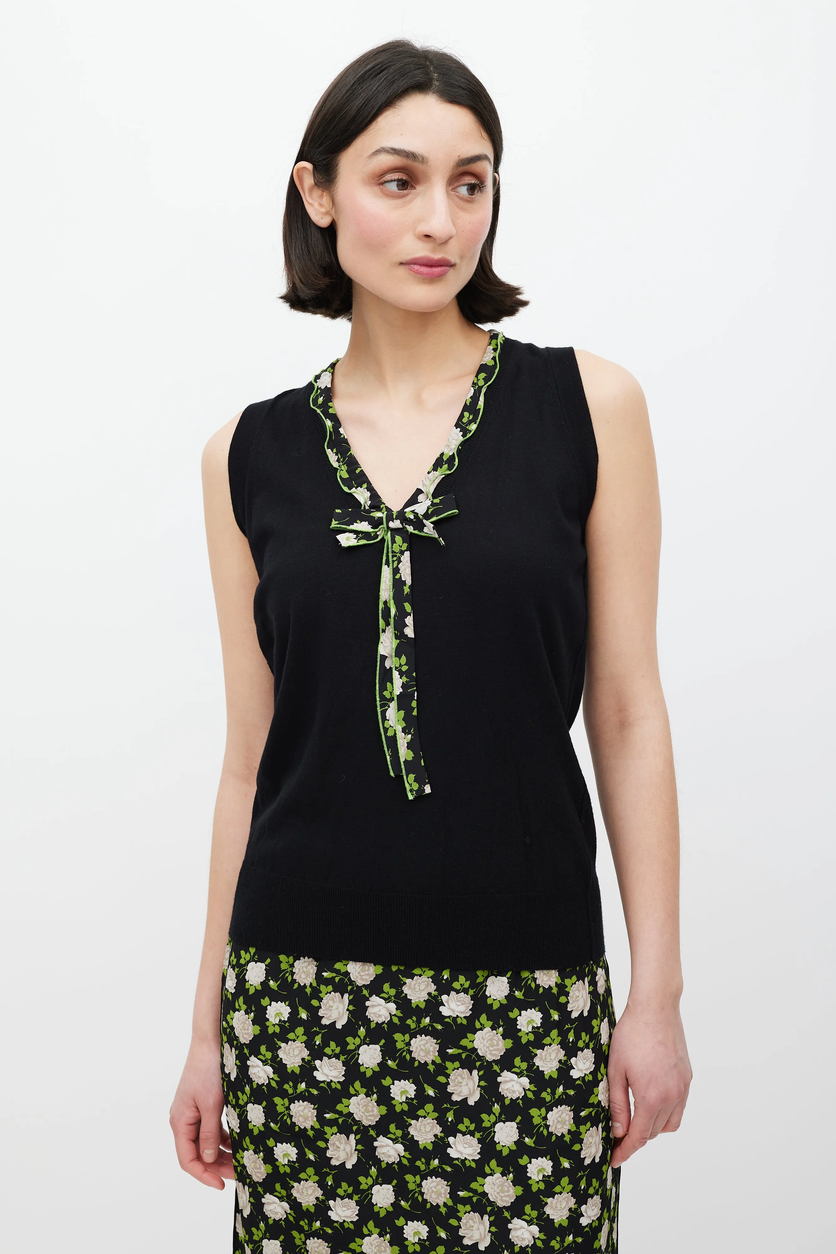 Black & Multicolour Floral Co-Ord Set