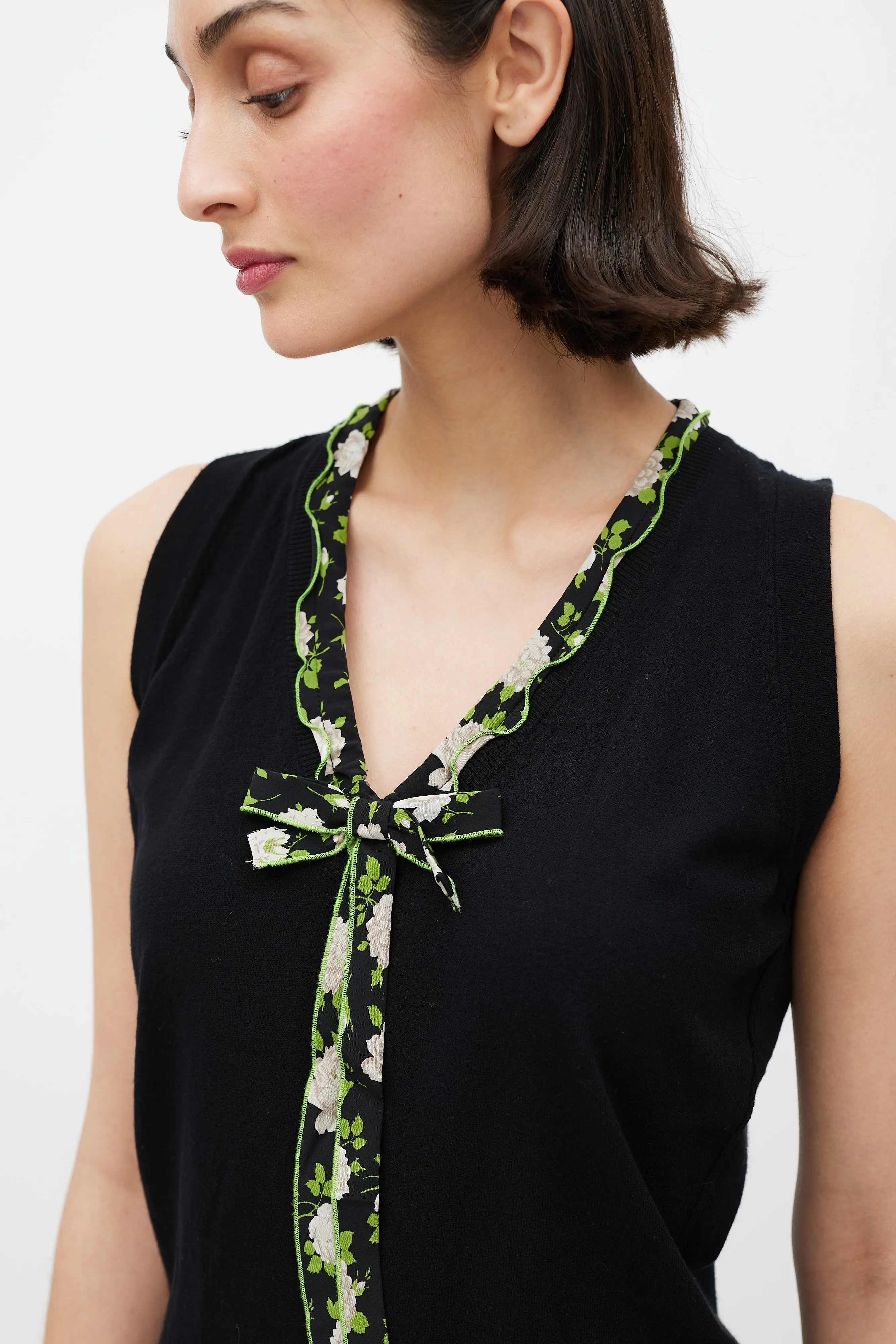 Black & Multicolour Floral Co-Ord Set