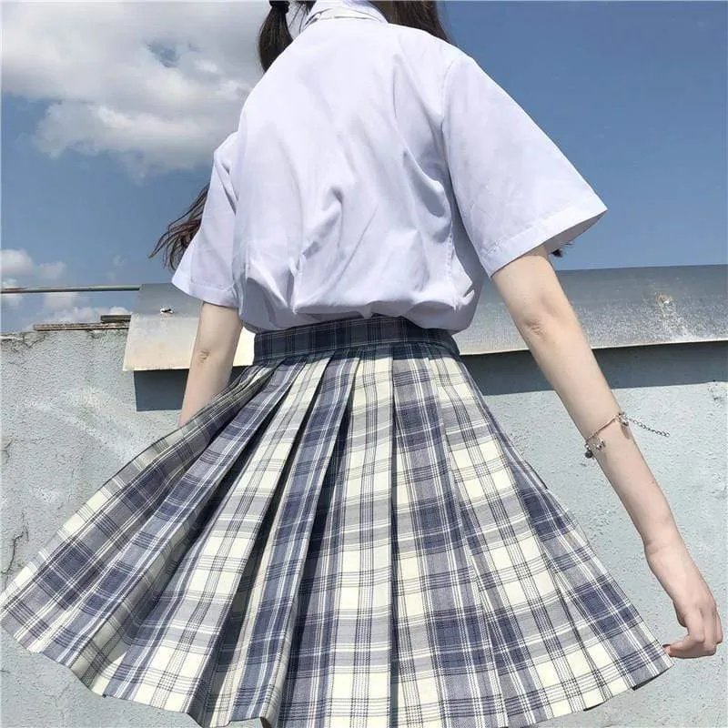 Harajuku High-waist Pleat Skirt