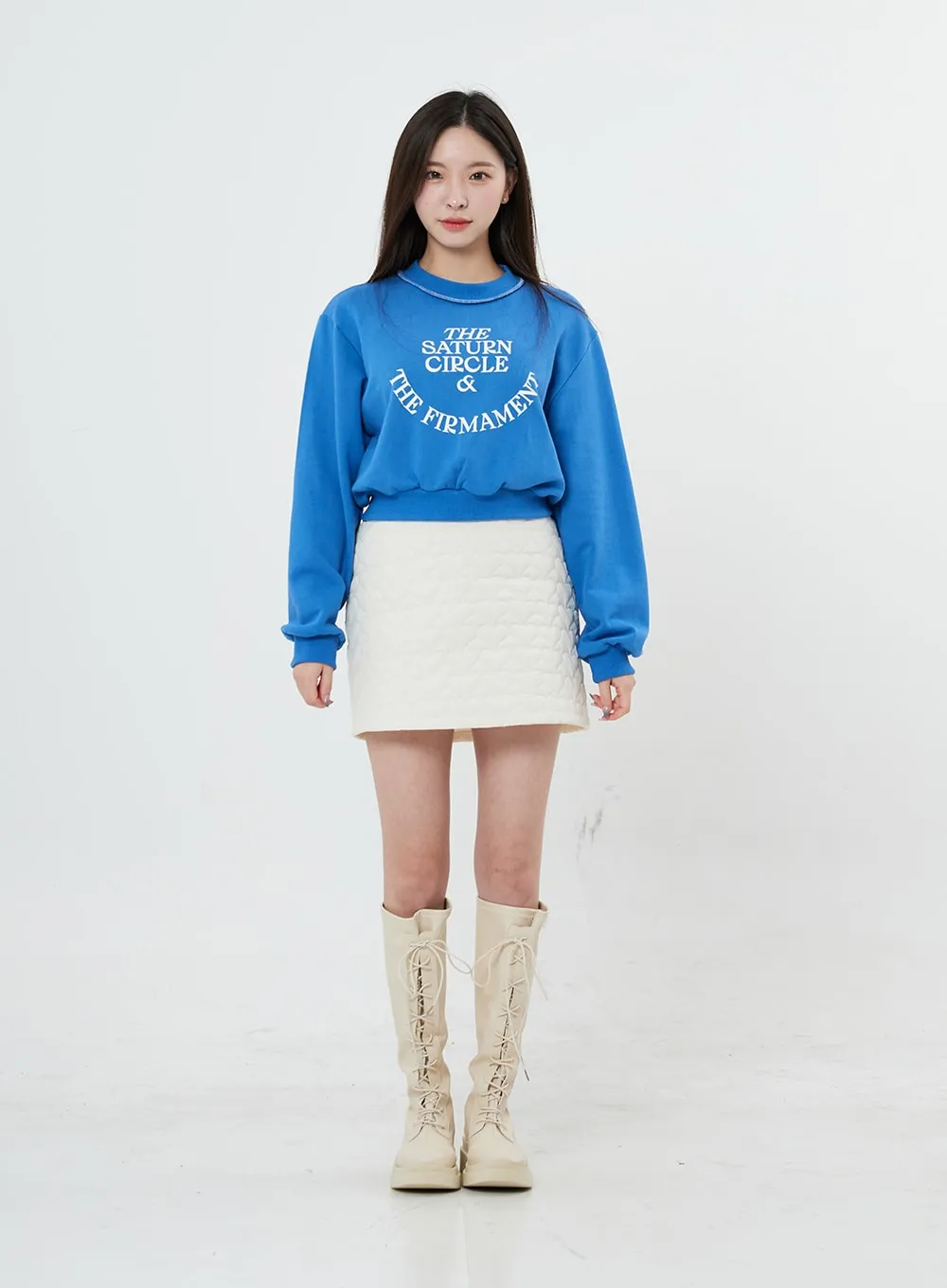 High Waist Heart Mini Skirt BO27