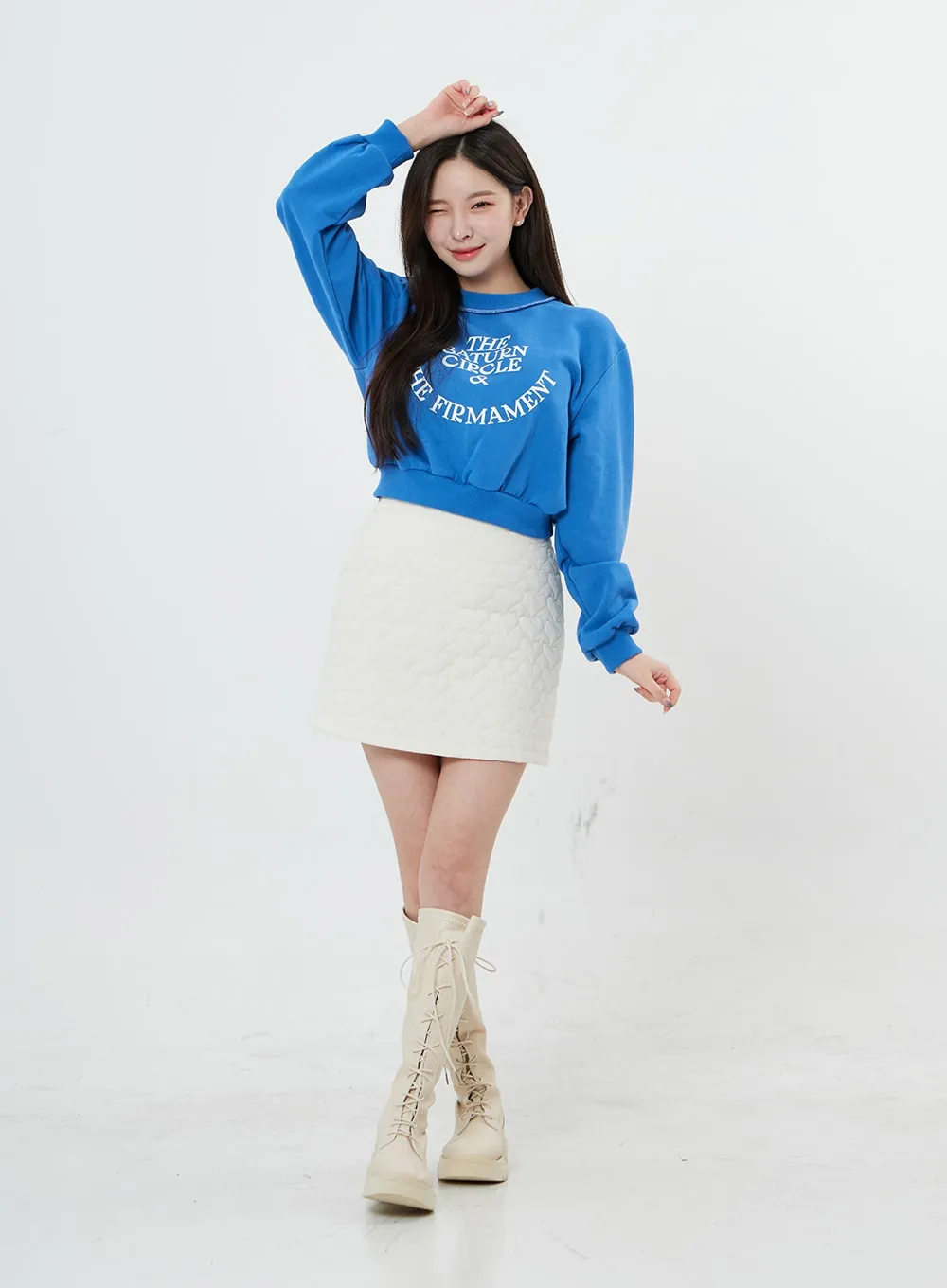 High Waist Heart Mini Skirt BO27