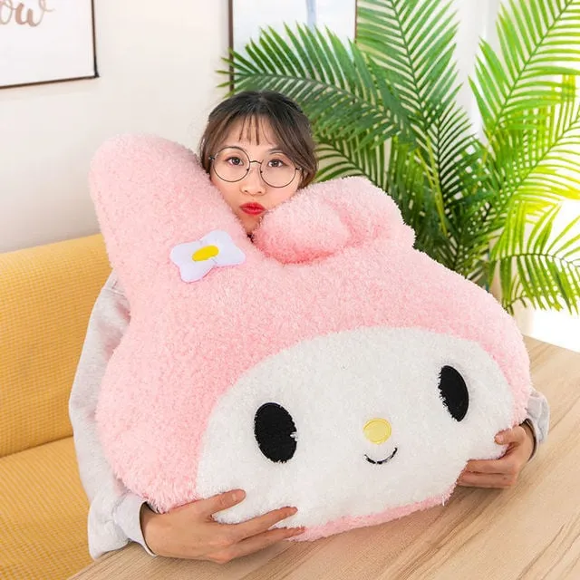 Kawaii Oversized Kuromi Melody Pillow