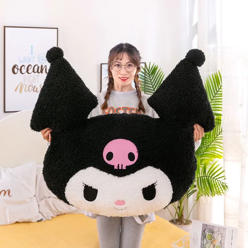 Kawaii Oversized Kuromi Melody Pillow
