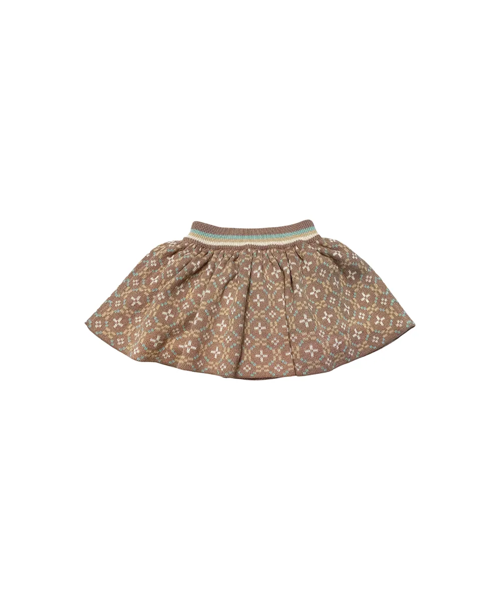 Petal Baby Skirt With Bloomers - Portobello