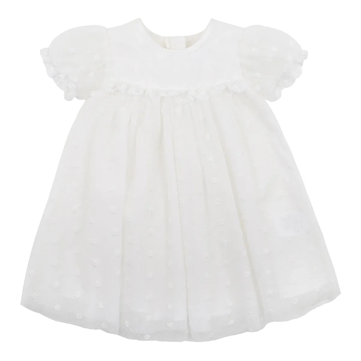 PUFF SLEEVE LACE DRESS